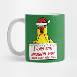 Only Bite Naughty Kids Lutino Ringneck Male Mug